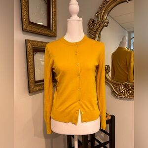 Jcrew Yellow Cardigan